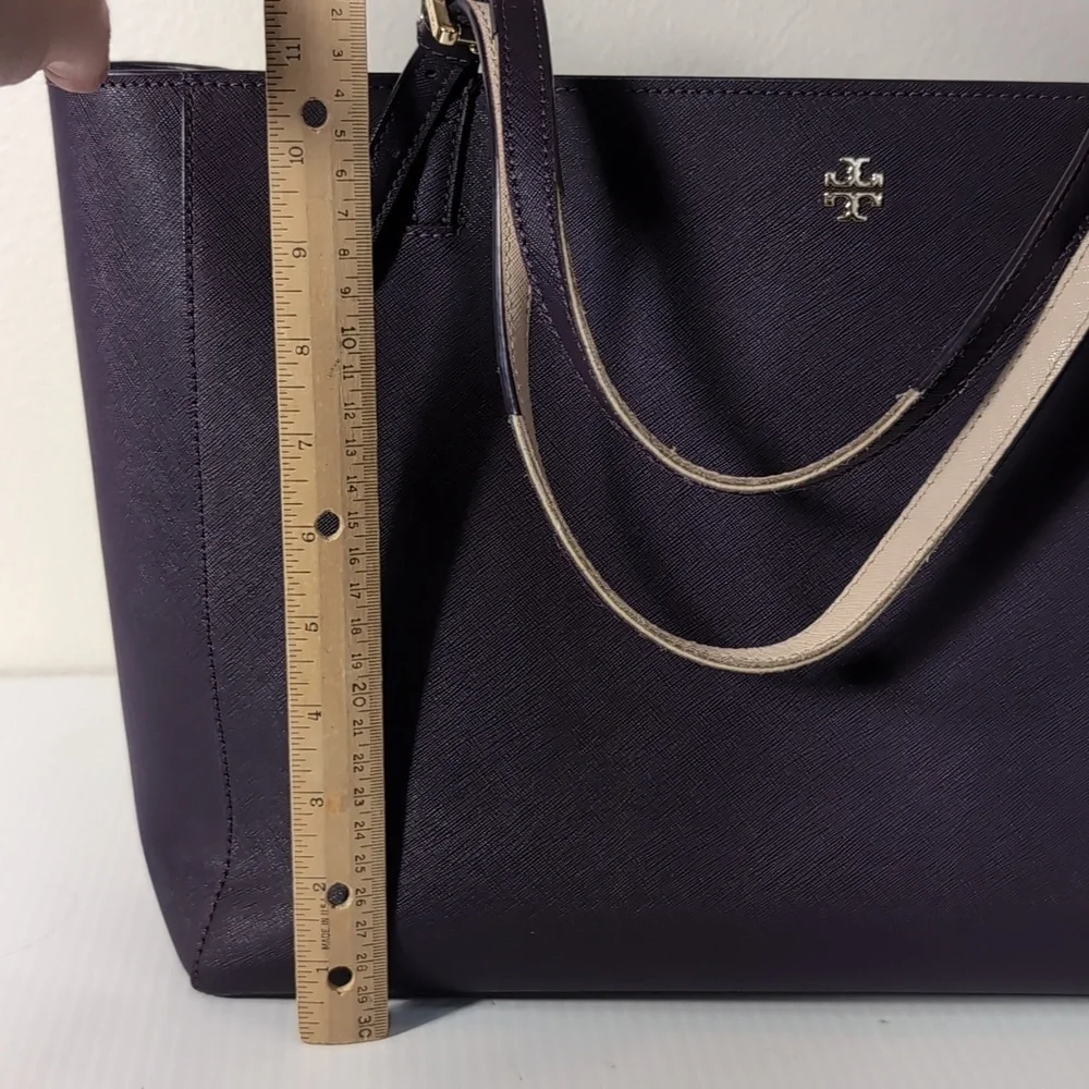 Tory Burch Elegant Purple Tote Bag